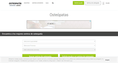 Desktop Screenshot of centrodeosteopatia.es