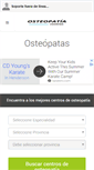 Mobile Screenshot of centrodeosteopatia.es